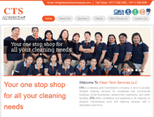 Tablet Screenshot of cleantechservicesuae.com
